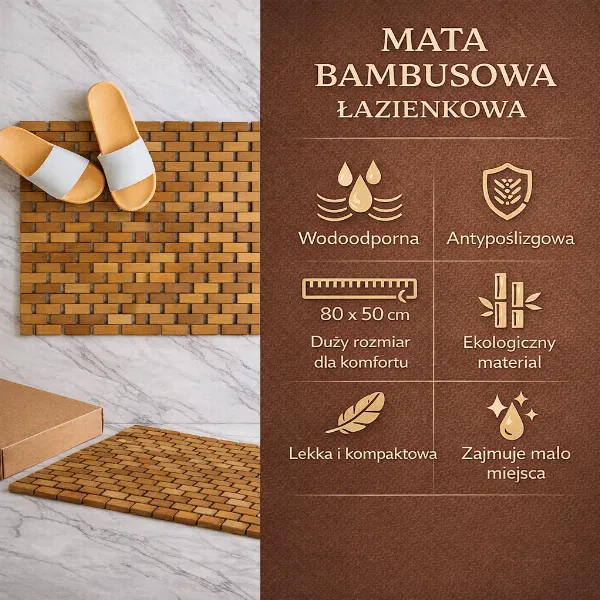 BAMBUSOWA MATA ŁAZIENKOWA