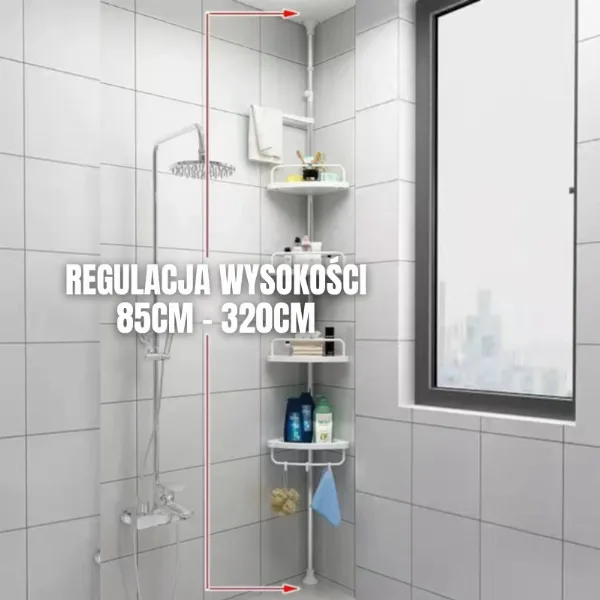 PÓŁKA ŁAZIENKOWA TELESKOPOWA