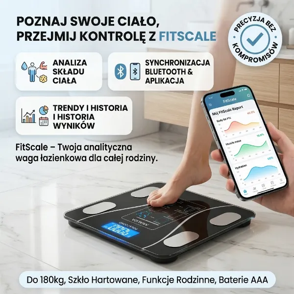 FitScale - ANALITYCZNA WAGA BLUETOOTH